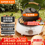 苏泊尔（SUPOR）迷你电陶炉煮茶器煮茶炉煮茶壶养生围炉煮茶茶艺炉泡茶家用办公老白茶黑茶花茶不挑器具SW-DTL01