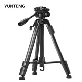 云腾（YUNTENG） VT-888 精品便携三脚架云台套装 微单数码单反相机摄像机旅行用 优质铝合金超轻三角架黑色