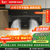 苏泊尔（SUPOR）抽油烟机家用升级19立方大吸力侧吸式小尺寸纤薄机身经典按键简易操作单烟机DJ07S