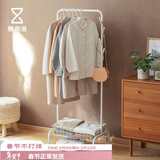 懒角落晾衣架衣架落地立式落地衣架不锈钢卧室专用晾衣架儿童移动衣帽架 收纳筐款带挂钩-60CM(带轮)