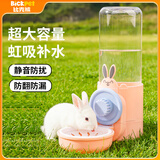 比克熊兔子自动饮水器兔水壶粉色大容量龙猫荷兰猪自动续水水碗550ml