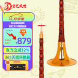 宏艺凤鸣（HongYiFengMing）专业插碗唢呐 老红木D调镀金碗+15大豪礼 初学专业演奏通用乐器