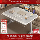 小匠材多功能小桌子床上桌电脑桌床上书桌折叠桌学习桌T型腿加粗加固