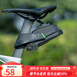 洛克兄弟自行车包尾包山地公路车后座包骑行坐垫座杆快拆鞍座包 黑色-小号 （0.7L）