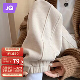 婧麒（JOYNCLEON）孕妇裤秋冬外穿休闲运动裤托腹卫裤高端欧棉米白L Jyk93219