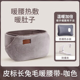南极人（Nanjiren）热水袋防爆暖手宝暖腰带已注水充电暖水袋毛绒可爱 暖腰暖腹可拆洗【长毛绒暖咖色】
