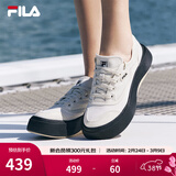 斐乐（FILA）官方女鞋水母鞋帆布鞋夏新款时尚复古休闲鞋 豆腐白-TA 38