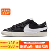 耐克NIKE板鞋女缓震BLAZER LOW '77 JUMBO运动鞋FD9858-001白黑36