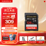 闪迪相机卡 4K高清SD卡 UHS-I微单存储卡微单反摄像储存大卡内存sd卡内存卡 128G+Type-C双接口读卡器价值14.9元