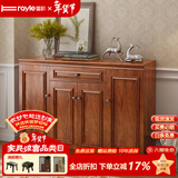 雷勒鞋柜新中式简约现代门厅柜客厅收纳柜子储物柜多功能美式玄关柜 404款148.2*34.3*100cm