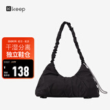 Keep瑜伽挎包健身包游泳包大容量手提包休闲单肩手提防水户外包经典黑
