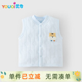 优奇婴儿马甲春秋冬外穿保暖儿童马夹纯棉男宝宝女坎肩夹棉新生儿背心