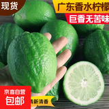 广东香水柠檬包邮新鲜水果柠檬精选皮薄奶茶店【百补优选】 柠檬带箱2斤单果净重70g+约10-18个