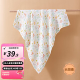 婧麒婴儿纯棉纱布浴巾新生儿六层加厚超柔吸水初生宝宝洗澡专用 长颈鹿/六层 110*110cm