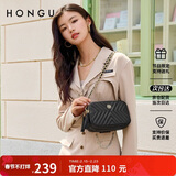 红谷女士包包斜挎包菱格链条包牛皮单肩包流苏小包 情人节送女友