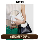 古良吉吉软烟盒包小号手提软包单肩斜挎包包女白色小包休闲新年情人节礼物 黑色