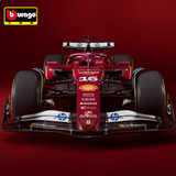 比美高1:18 系列 SF-25 (16 查尔斯）哑红合金车模模型仿真玩具汽车礼物