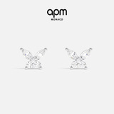 APM Monaco 蝴蝶银耳钉女首饰耳钉简约气质时尚送女友