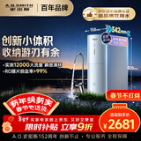 史密斯（A.O.SMITH）佳尼特净水器 蓝鲸1000G 家用净水器厨房专用台下用净水机直饮一体机 小体积 冠军之选 CR2500BM1