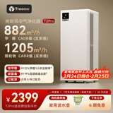 树新风空气净化器除甲醛异味除菌除过敏认证家用宠物大空间全效T2pro净化器