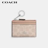 蔻驰（COACH）【品牌直供】女士钱包卡包拉链款多卡位拿铁色CW870礼物送女友