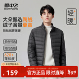 雪中飞男立领秋羽绒百搭轻薄鸭绒立领修身轻盈隐藏式口袋 梦幻灰|8051-男 3XL 190/108A