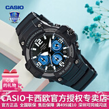 卡西欧（CASIO） 男表女表卡西欧手表男女情侣表学生时尚运动表太阳能双显电子表 MCW-100H-1A2VDF多啦A梦