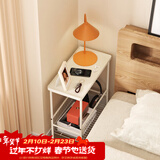 SOFS迷你极窄床头柜小型卧室极简夹缝床边柜组合简易边几桌床头置物架 铁艺床头柜 创意超窄款