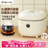 小熊（Bear）电饭煲2~3人 迷你小容量智能预约电饭锅 多功能微压柴火元釜内胆2L  DFB-B20A1
