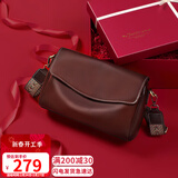 viney牛皮包包女包品牌斜挎枕头包轻奢单肩包生日三八38女神节礼物