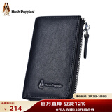 暇步士（Hush Puppies）钥匙包男高端植鞣皮车钥匙包真皮卡包钱夹休闲证件包生日礼物