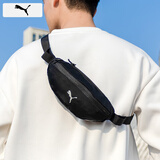 彪马（PUMA）男包女包 运动包户外骑行跑步腰包单肩包小包休闲包学生斜挎包 黑色-24.5*4*9CM OSFA