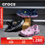 卡骆驰（CROCS）洞洞鞋贝雅卡骆班轻便耐磨一脚蹬休闲鞋|205089 黑色/白色-066 44 (280mm)