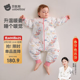 贝肽斯婴儿睡袋暖姜恒温儿童分腿睡袋婴幼儿防踢被睡衣四季双层 凤鸾XL