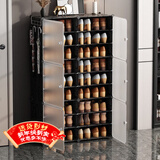 安尔雅 简易鞋柜经济型简约防尘小鞋架子多层组装塑料收纳柜玄关柜