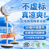 尚度丨AI语音·风大音轻丨空气循环扇电风扇静音卧室超静音级能效家用落地空调扇台地两用节能摇头扇 经典旋钮款丨台地两用丨左右摇头丨3档调节丨涡轮冷风