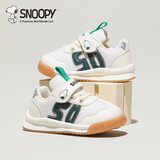 SNOOPY史努比童鞋儿童宝宝运动鞋男女童秋季软底学步机能鞋3827米绿22