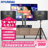 HYUNDAI现代家庭影院ktv音响套装家用k歌电脑电视客厅卡拉ok全套会议室卡包店铺专业功放音箱设备 【经典版】10吋音响套装