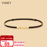 viney牛皮腰带女时尚装饰搭配裙带外穿束腰封百搭学生休闲皮带生日礼物