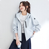 TERRE BLEUE休闲夹克外套女2026春秋新款户外运动宽松时尚派克服百搭连帽上衣