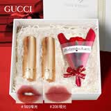 古驰（GUCCI）618大牌美妆 古驰口红正品 生日礼物 送女友老婆唇膏 礼物女 实用 热门色号双支推荐：口红505唇膏+口红208唇膏