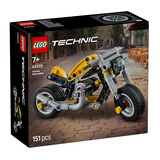 乐高（LEGO）积木拼装机械组42225 黄色摩托车男孩儿童玩具生日礼物摆件