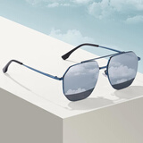 港仕顿德国尼龙日夜两用变色偏光太阳眼镜墨镜男夜视防远光开车钓鱼专用 【升级防强光】蓝框水银片