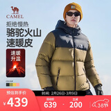 骆驼火山羽绒服1.0男士鸭绒加厚防寒面包服潮款冬季外套M13CR07089H