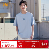 361°短袖男士t恤夏季纯棉新款运动跑步宽松休闲潮流上衣服652519106-2