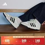 adidas ENTRAP美式校园风运动少年感复古篮球风板鞋男女阿迪达斯   白色/黑色/矾土棕   36