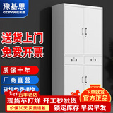 豫基恩 文件柜铁皮柜储物柜抽屉柜办公柜资料柜玻璃柜档案柜凭证柜柜子 中二斗铁文件柜 0.5mm 【经济款式 整装发货】
