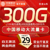 中国移动流量卡手机卡纯上网移动流量卡低月租电话卡不限速全国通用非永久无限流量卡 山东花卡-29元300G流量+勿拍省外