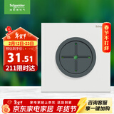 施耐德电气穿线面板 空白面板带出线孔 86型暗装引线面板 境尚系列 纯境白