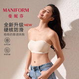曼妮芬隐形无痕粉底液抹胸内衣女2025新款薄款舒适美背透气隐形升杯文胸